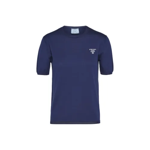 PRADA SS24 T Shirt Women's Blue
