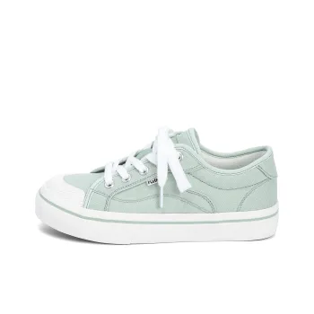 HUANQIU Abrasion Resistant Lightweight Balance Low Top Canvas Shoes Women's Mint Green