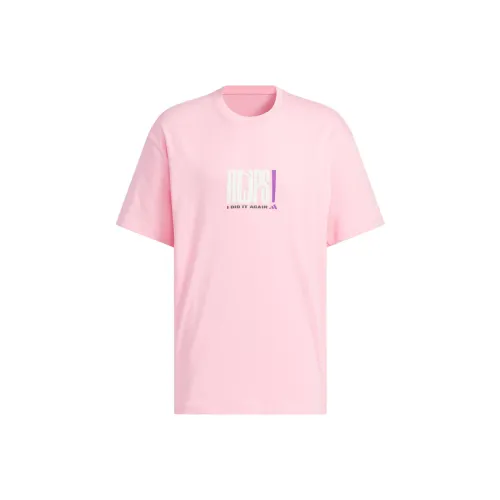 Adidas BASKETBALL SS25 T Shirt Men's Light Pink