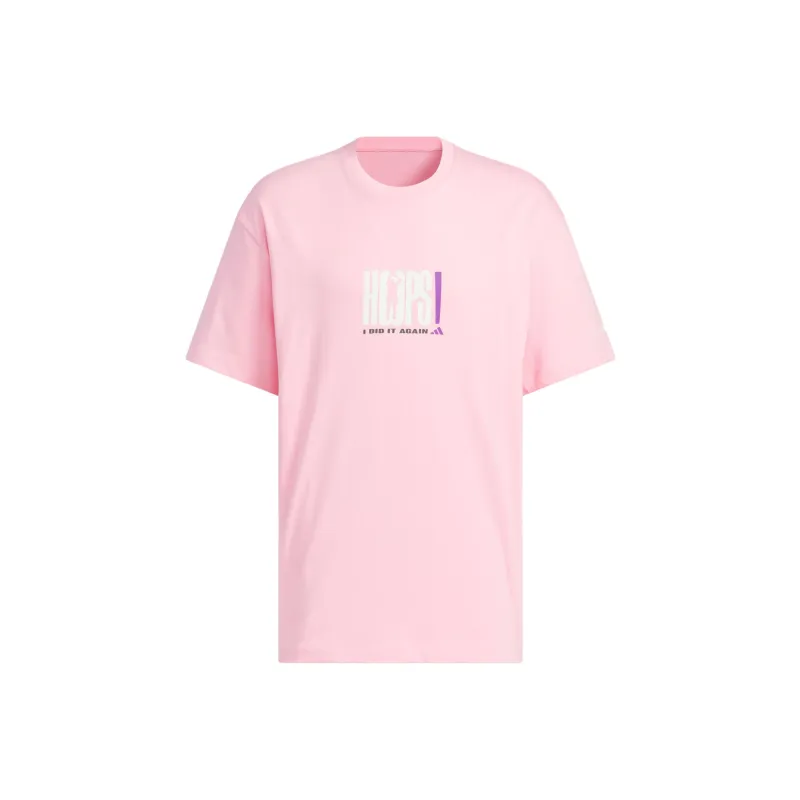 Adidas BASKETBALL SS25 T Shirt Men's Light Pink-0