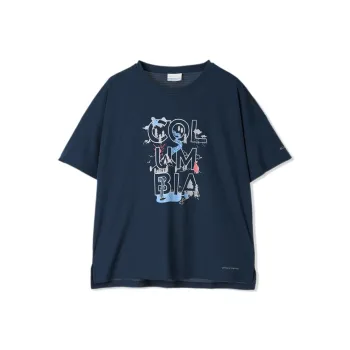 Columbia Hike Drop Shoulder Sleeve T Shirt Women's Blue