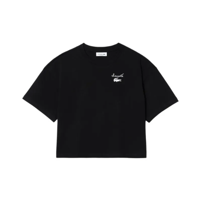 LACOSTE Logo Jersey T shirt-0