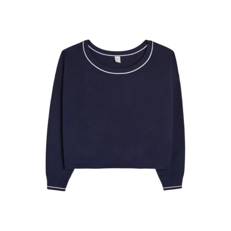 Hollister Sweater Women's Marine Blue-0