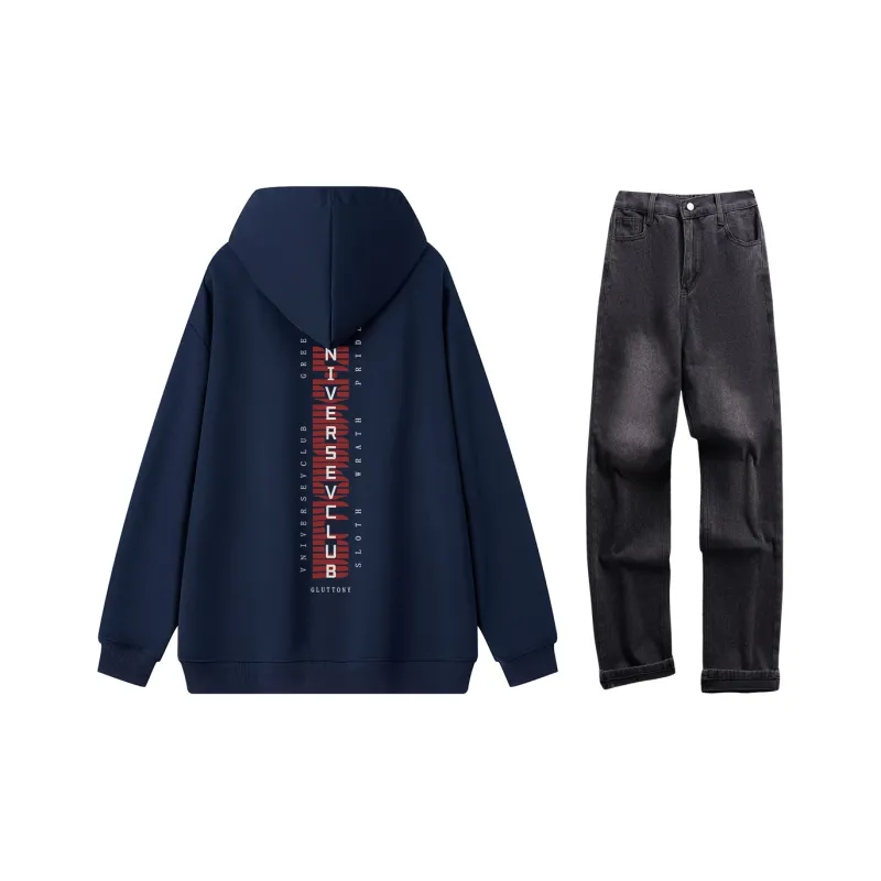 VniVerseVClub Sweatshirt Set Unisex-14