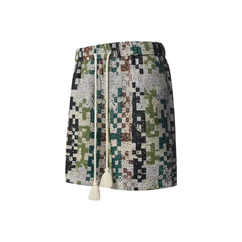 UPZCY Casual Shorts Unisex Mosaic Magenta-2