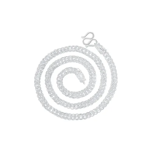 Silver Place S999 Fine Silver Sterling Silver Necklaces Men's