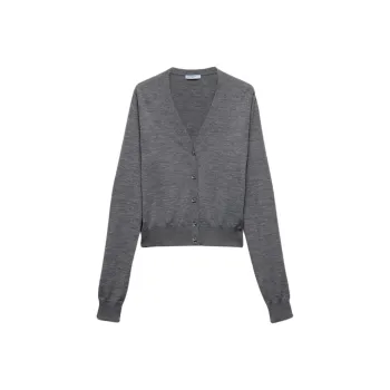 PRADA V Neck Button Up Cardigan