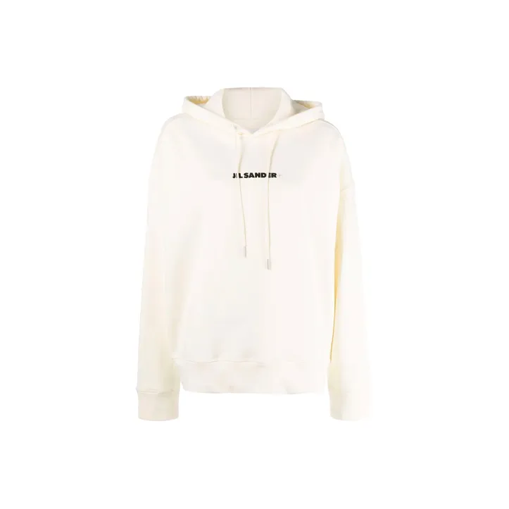 JIL SANDER + Logo print Hoodie-0