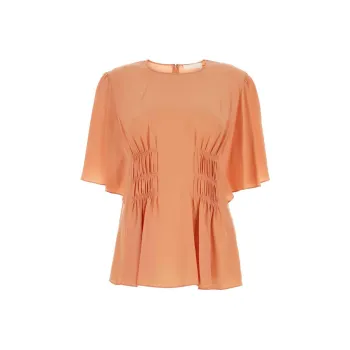 Chloé Wing sleeve Silk Blouse