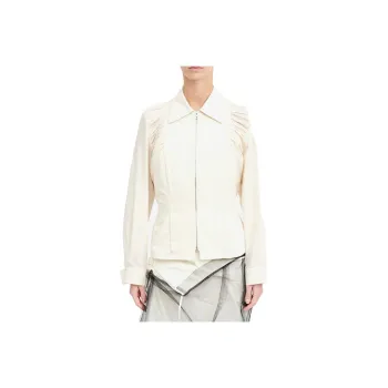 MM6 Maison Margiela Ruched Zipped Shirt