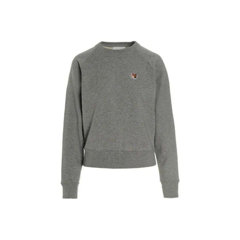 Maison Kitsune Woman Cotton Sweatshirt Grey-0