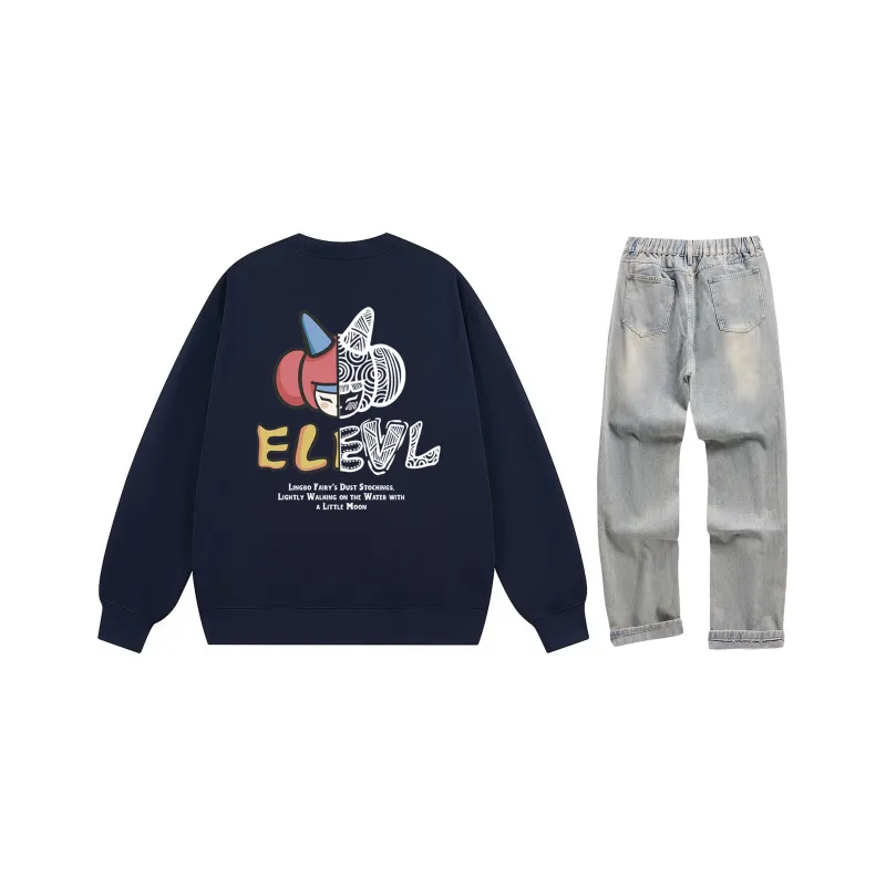 LEVEL Sweatshirt Sets Unisex-34