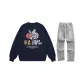 Navy Blue+Yellow Mud Pants