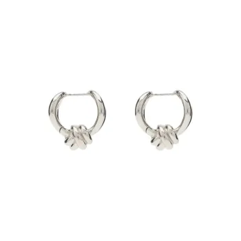 Bottega Veneta 925 Sterling Silver Stud Earrings Women's Silver