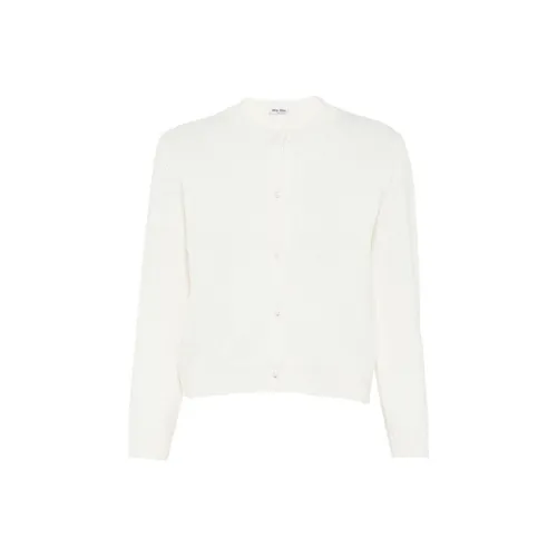 MIU MIU FW21 Cashmere Sweater Women's White