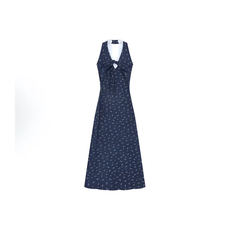 AHDO Sleeveless Dress Women's Blue-1