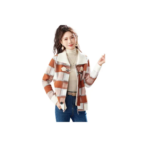 TERRE BLEUE Sweater Women's Plaid