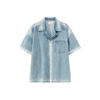 NO ONE ELSE Shirts Unisex Denim Blue