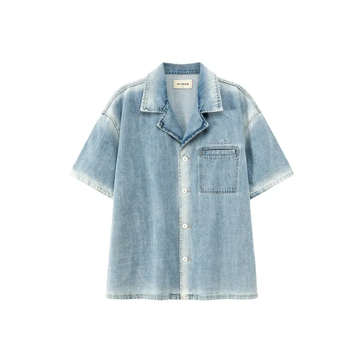 NO ONE ELSE Shirts Unisex Denim Blue-0