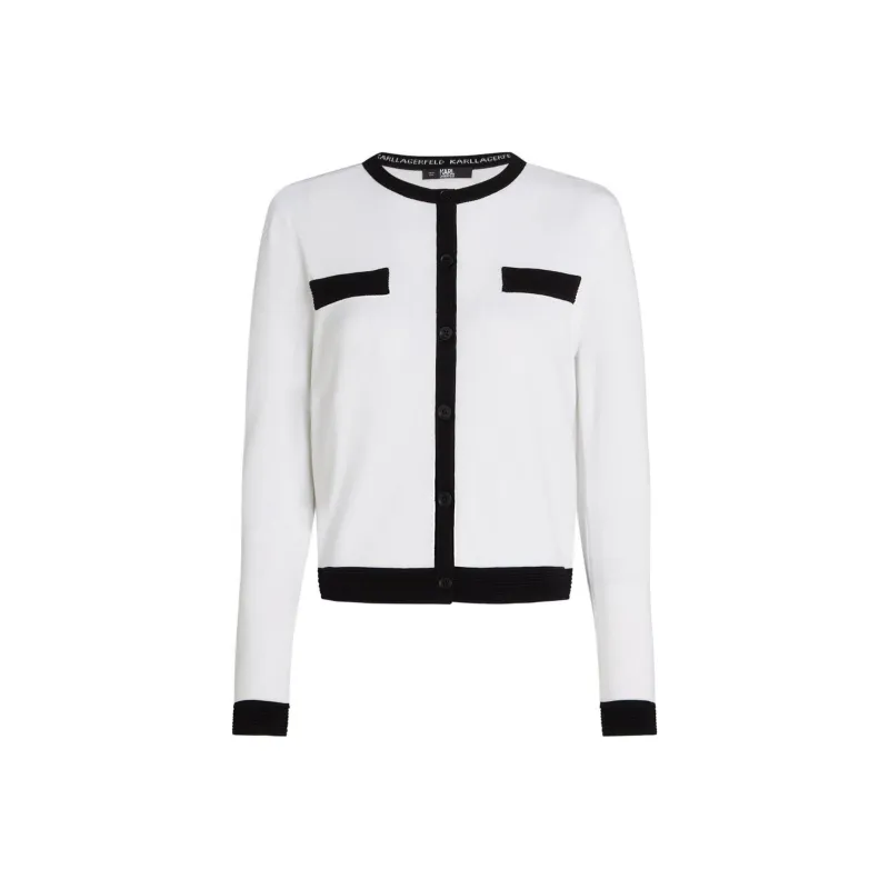 KARL LAGERFELD / Karl Lagerfeld Jeans Contrasting trim Cardigan-0