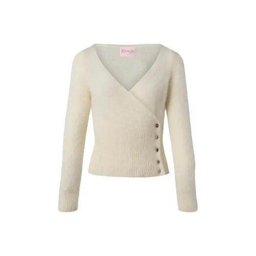 Rouje FW24 MARSHALL CARDIGAN Sweater Women's Beige