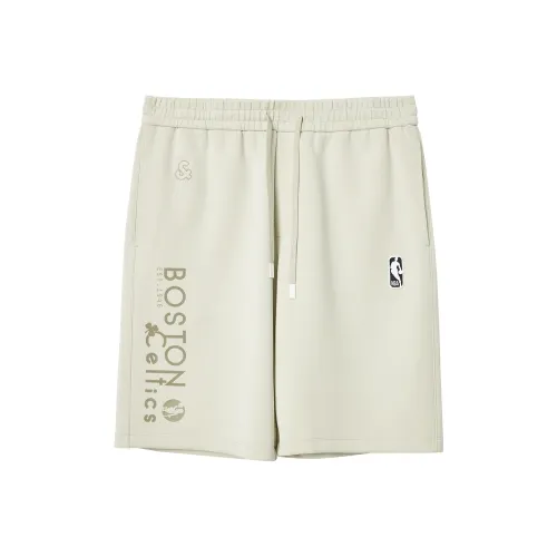 JACK JONES· x NBA Boston Celtics Team Spring Summer Casual Shorts Men's C63 Khaki