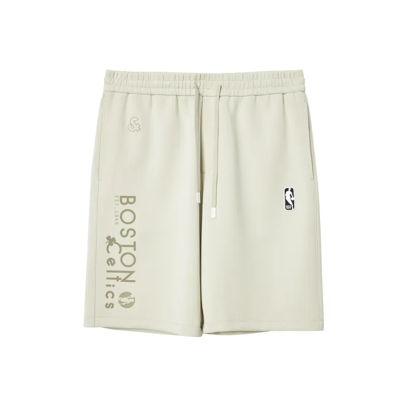 JACK JONES· x NBA Boston Celtics Team Spring Summer Casual Shorts Men's C63 Khaki-0