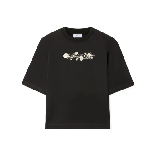 OFF WHITE Bookish Roses Boxy T Shirt