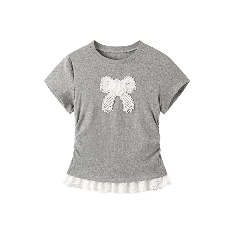 ABCMININ Set in Sleeve T Shirt Women's-2
