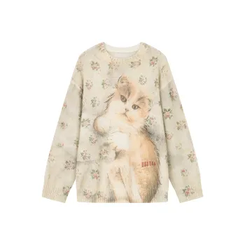 UOOYAA Sweaters Women's Print