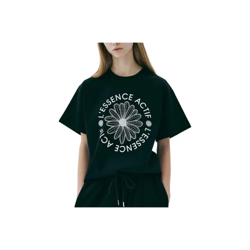 MARDI MERCREDI SS25 T Shirt Women's Black Ivory Korean Style