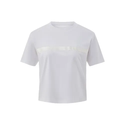 BOSIDENG Sun Series T Shirt Women's Thin Strips On A White Background