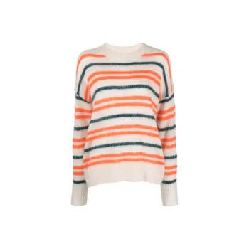 ISABEL MARANT ETOILE Drussell Striped Patterned Intarsia-knit Jumper