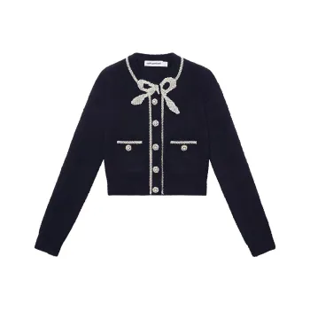 Self portrait Sweaters Women's Navy Blue