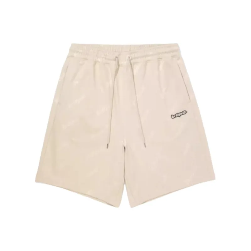 A BATHING APE Logo appliqué Drawstring Track Shorts-0
