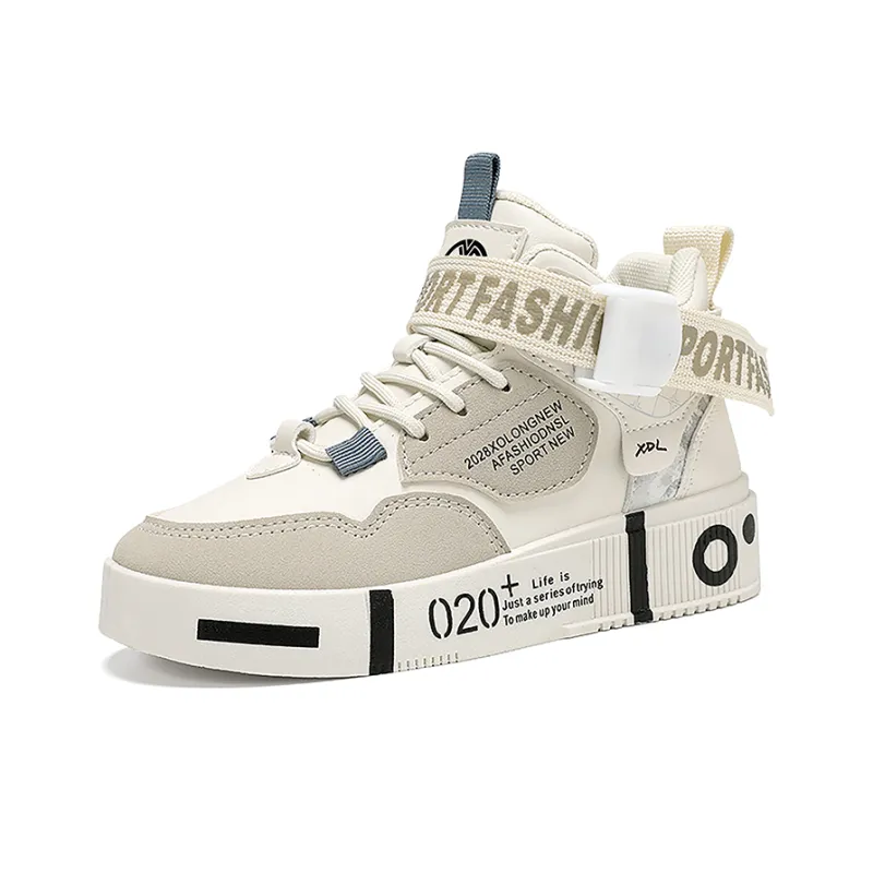Yi Jiabao Abrasion Resistant Breathable Support High Top Skateboard Shoes Unisex-6