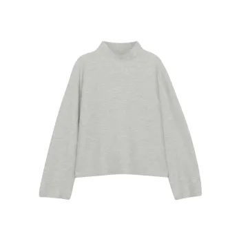 ARITZIA Tandem Merino Wool Turtleneck Sweater Women's Heather Chrome