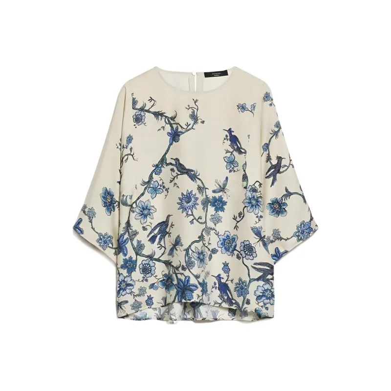 WEEKEND MaxMara All Over Patterned Long Sleeved Top-0