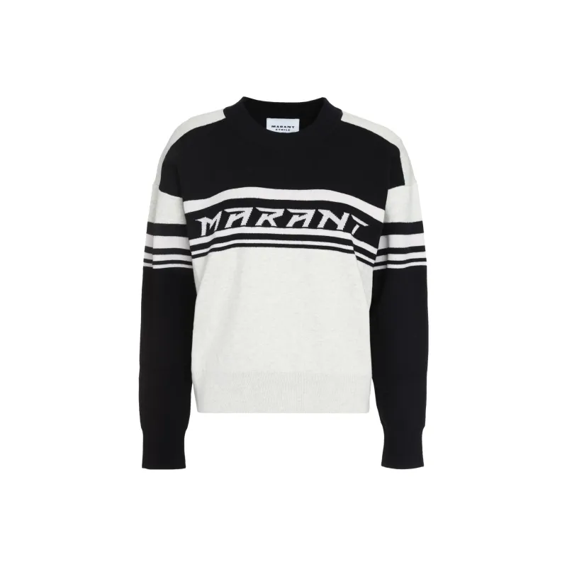 ISABEL MARANT Callie Logo Intarsia Crewneck Jumper-0