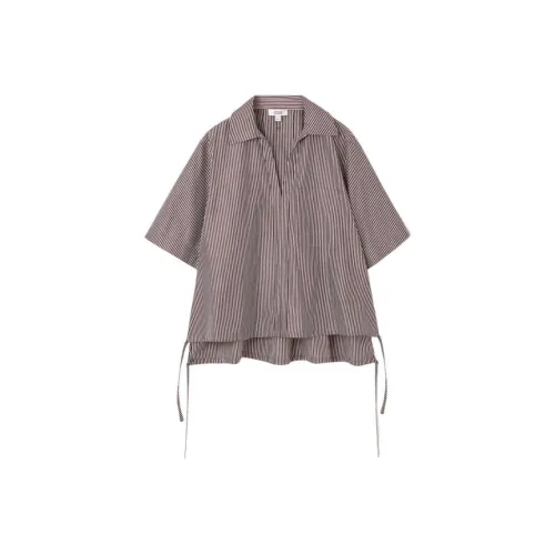 COS Shirts Women's Brown/White