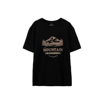 Merry City T Shirt Women's Small Mountain Brown