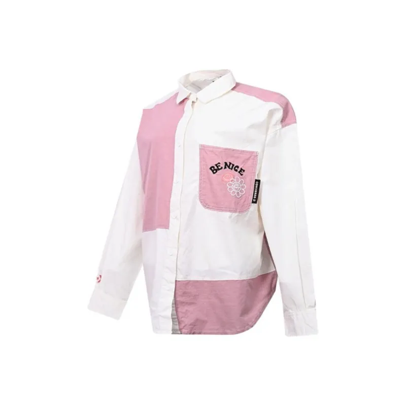 Converse Shirts Women's White & Pink-0
