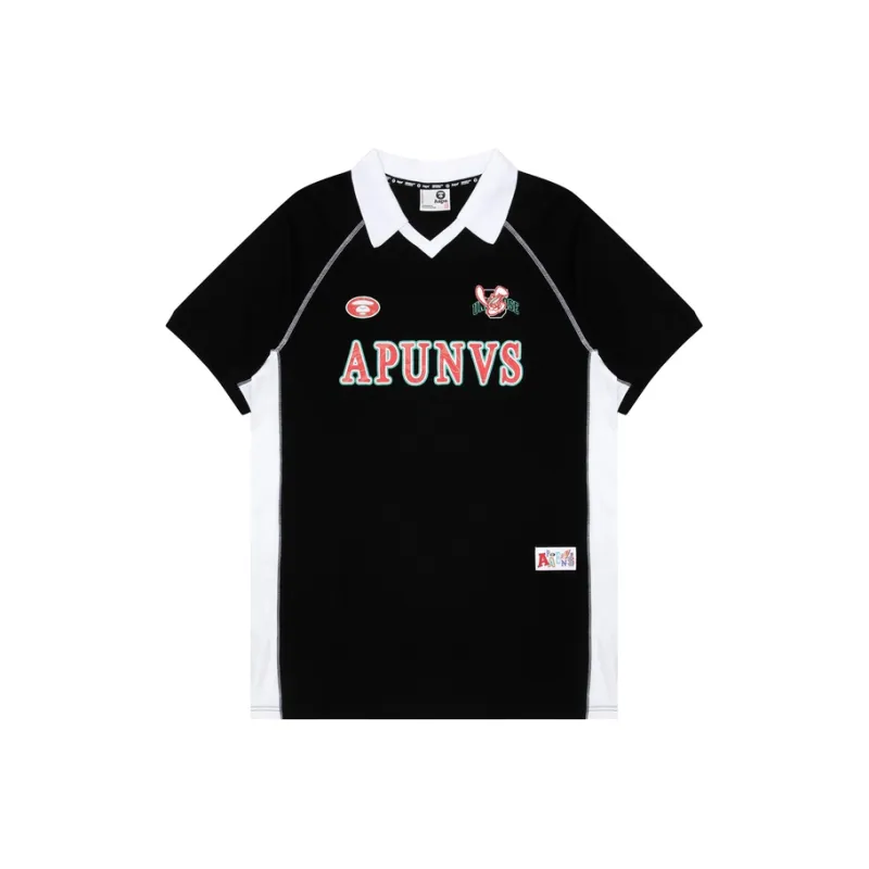 Aape By *A Bathing APE® Slogan appliqué Cotton Polo Top-0