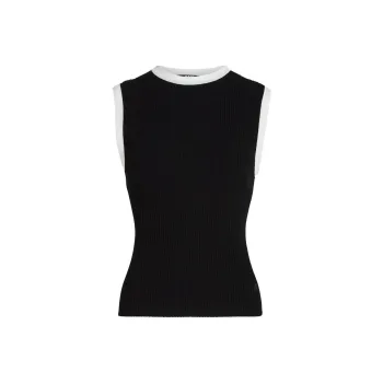KARL LAGERFELD / Karl Lagerfeld Jeans Ribbed knit Tank Top