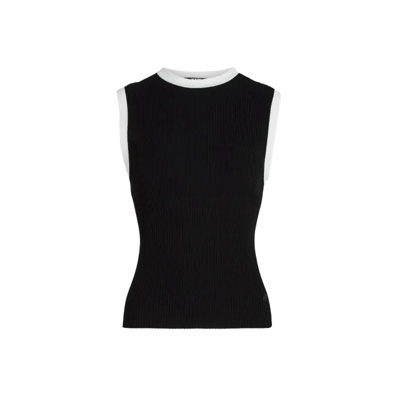 Karl Lagerfeld Ribbed knit Tank Top-0