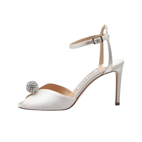 Jimmy Choo Sacora One Strap Sandals 8.5cm Women's Ivory