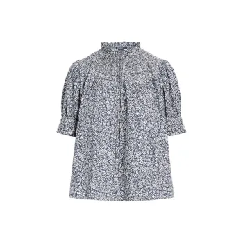 Polo Ralph Lauren Floral-Printed V-Neck Blouse