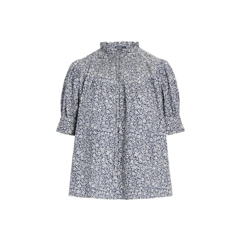 Polo Ralph Lauren Floral-Printed V-Neck Blouse-0