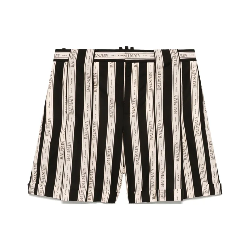 BALMAIN Striped Shorts-0