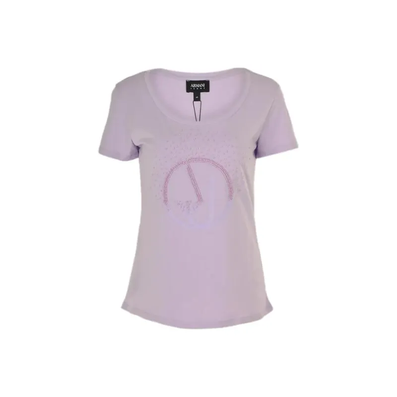 ARMANI JEANS T Shirts Women's Purple-0